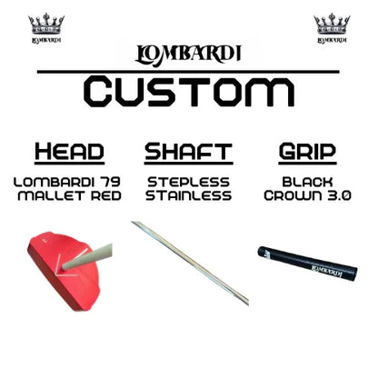 Lombardi Golf Custom Red 79 Mallet Golf Putter - GOLF LEAGUE