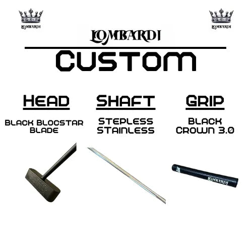 Lombardi Golf Custom Black Blocstar Blade Golf Putter - GOLF LEAGUE