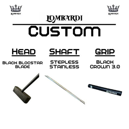 Lombardi Golf Custom Black Blocstar Blade Golf Putter - GOLF LEAGUE