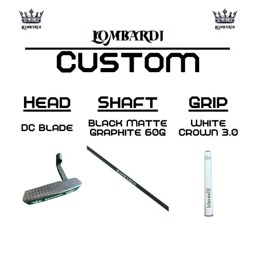Lombardi Golf Custom Silver DC Blade Golf Putter - GOLF LEAGUE