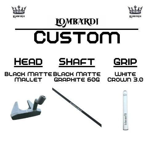 Lombardi Golf Custom Black Matte Mallet Golf Putter - GOLF LEAGUE