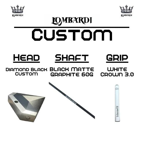 Lombardi Golf Custom Black Diamond Mallet Golf Putter - GOLF LEAGUE