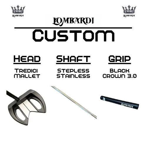 Lombardi Golf Custom Black Tredici Mallet Golf Putter - GOLF LEAGUE
