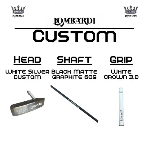 Lombardi Golf Custom Black Matte Mallet Golf Putter - GOLF LEAGUE