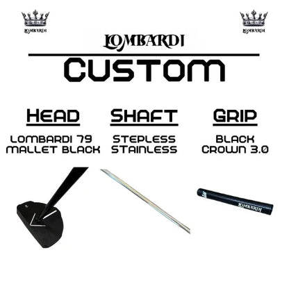 Lombardi Golf Custom Black 79 Mallet Golf Putter - GOLF LEAGUE