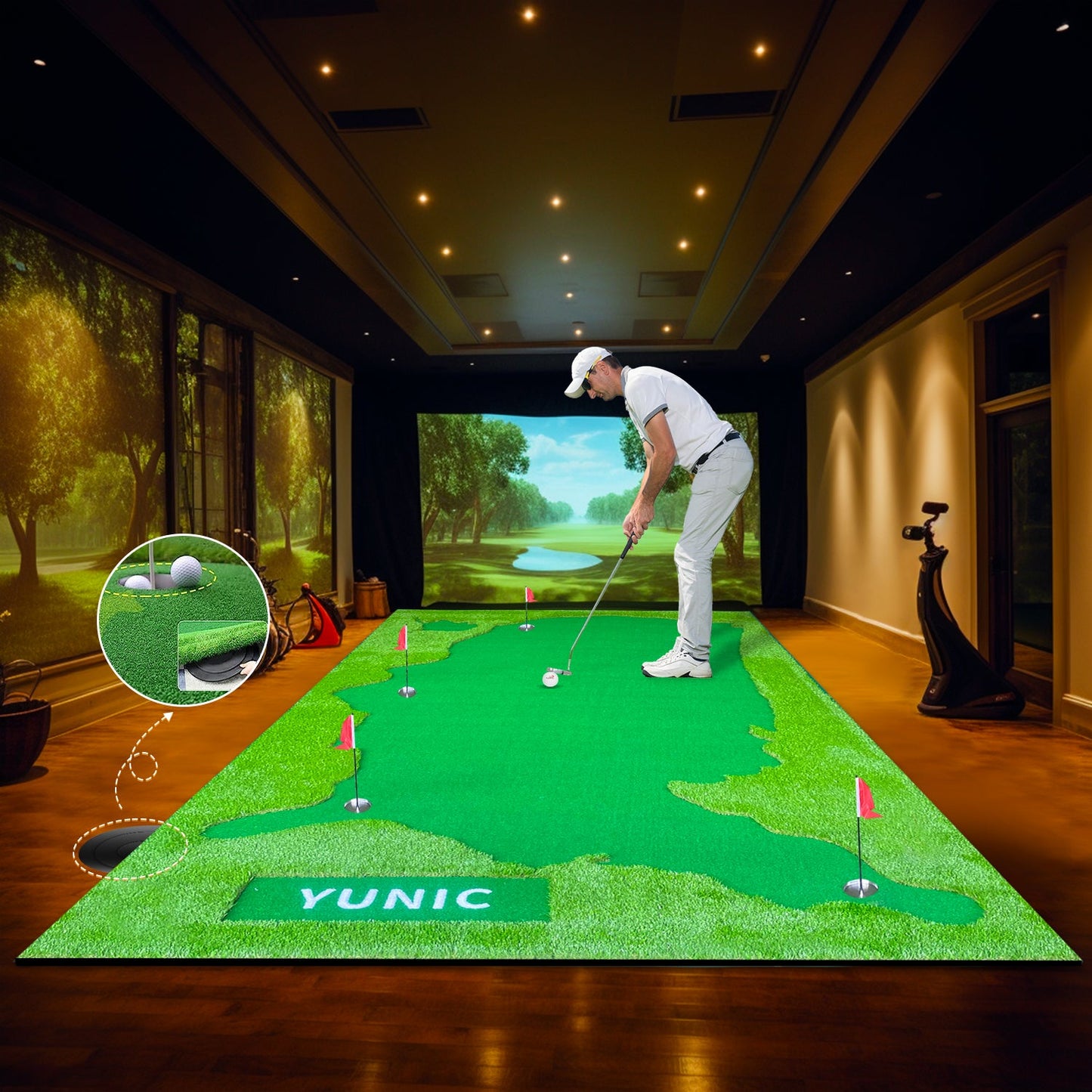 Golf Putting Green (8ft x 16ft, Style US Map)