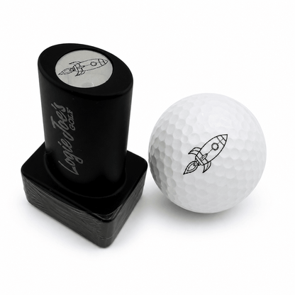 Pocket Rocket Stamp | Quick-Dry Ink Stamper | Easy Ball Identification | Fun Golf Gift