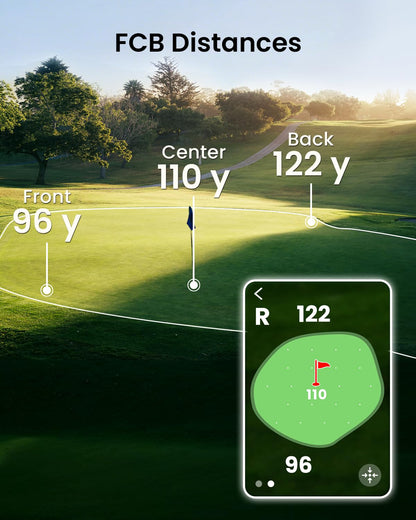 MILESEEY GeneSonic Pro Golf Speaker with Detachable GPS Rangefinder Handheld, 43000+ No Subscription Preloaded Courses, View & Audible Distances,Touchscreen, 15H Battery, Magnetic, Waterproof,Hazard