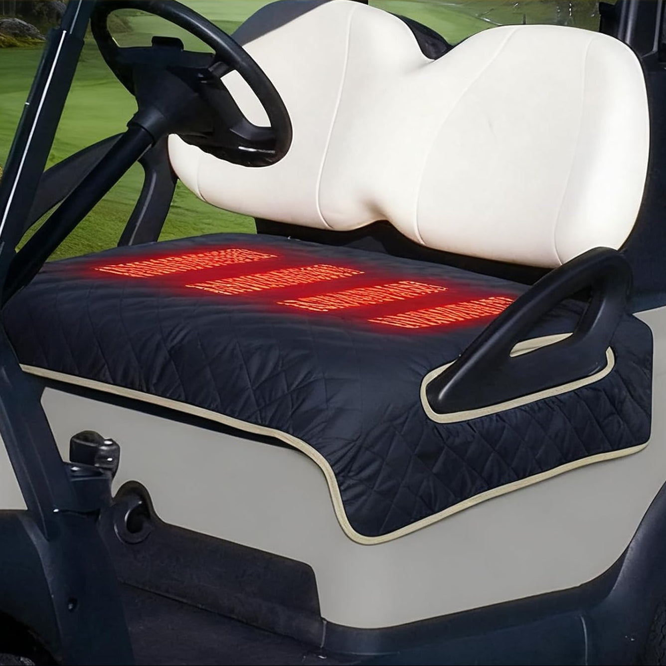 USB Heated Golf Cart Seat Cushion Winter Warmth Essential