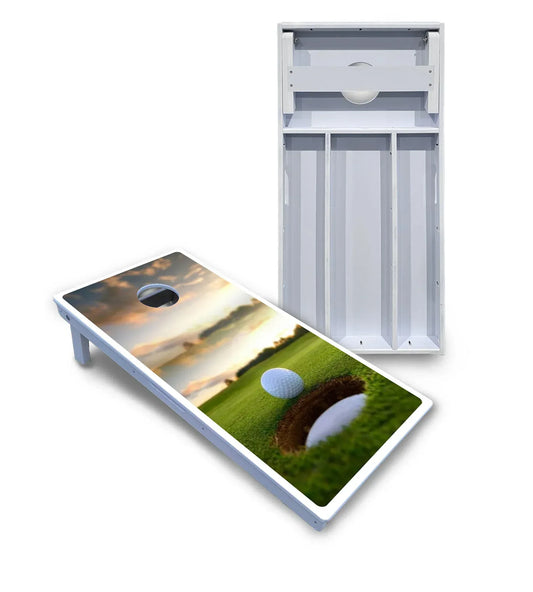 Golf Course Sunset Cornhole Boards - All Weather Series