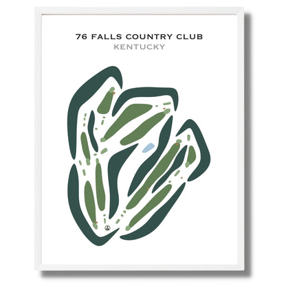 76 Falls Country Club, Kentucky - Printed Golf Courses