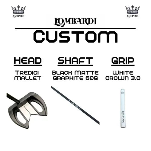 Lombardi Golf Custom Black Tredici Mallet Golf Putter - GOLF LEAGUE
