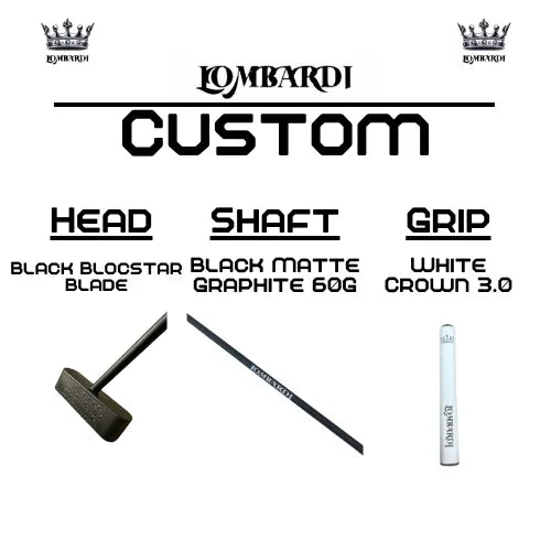Lombardi Golf Custom Black Blocstar Blade Golf Putter - GOLF LEAGUE