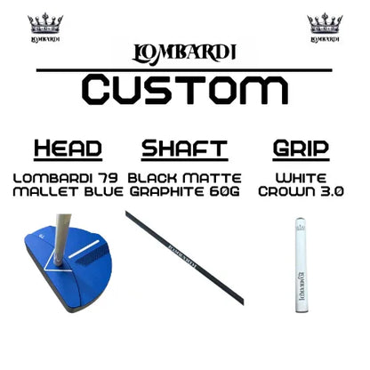 Lombardi Golf Custom Blue 79 Mallet Golf Putter - GOLF LEAGUE