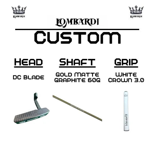 Lombardi Golf Custom Silver DC Blade Golf Putter - GOLF LEAGUE