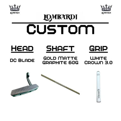 Lombardi Golf Custom Silver DC Blade Golf Putter - GOLF LEAGUE