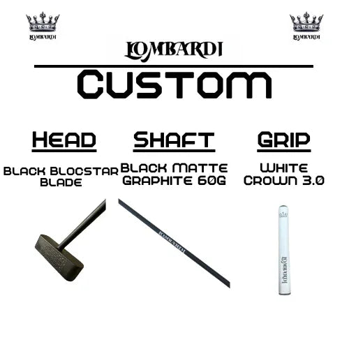 Lombardi Golf Custom Black Blocstar Blade Golf Putter - GOLF LEAGUE