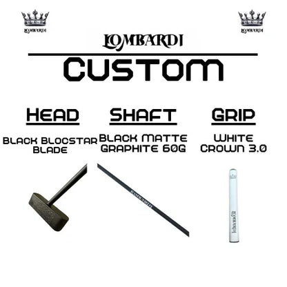 Lombardi Golf Custom Black Blocstar Blade Golf Putter - GOLF LEAGUE