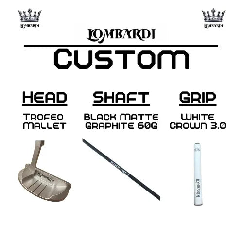 Lombardi Golf Custom Silver Trofeo Mallet Golf Putter - GOLF LEAGUE