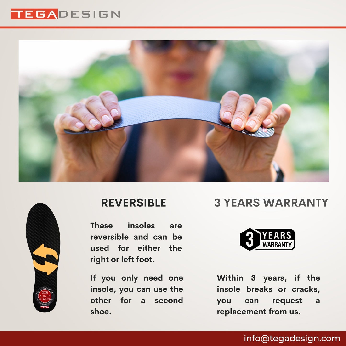 Rigid Carbon Fiber Insole (1.3mm)