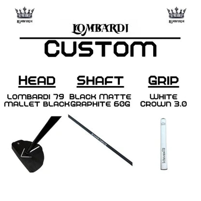 Lombardi Golf Custom Black 79 Mallet Golf Putter - GOLF LEAGUE