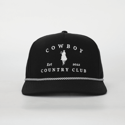 Horse Roped Hat Black