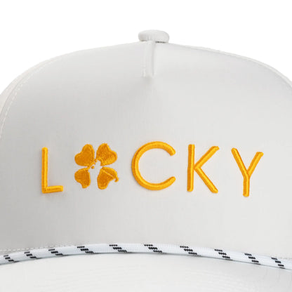 White & Gold Classic Hat