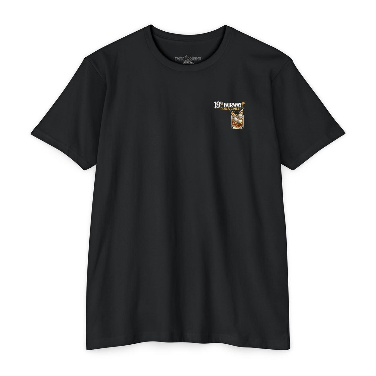 Golf Pub T-Shirt — “19th Fairway Pub & Grill” Vintage Golf Whiskey Tee