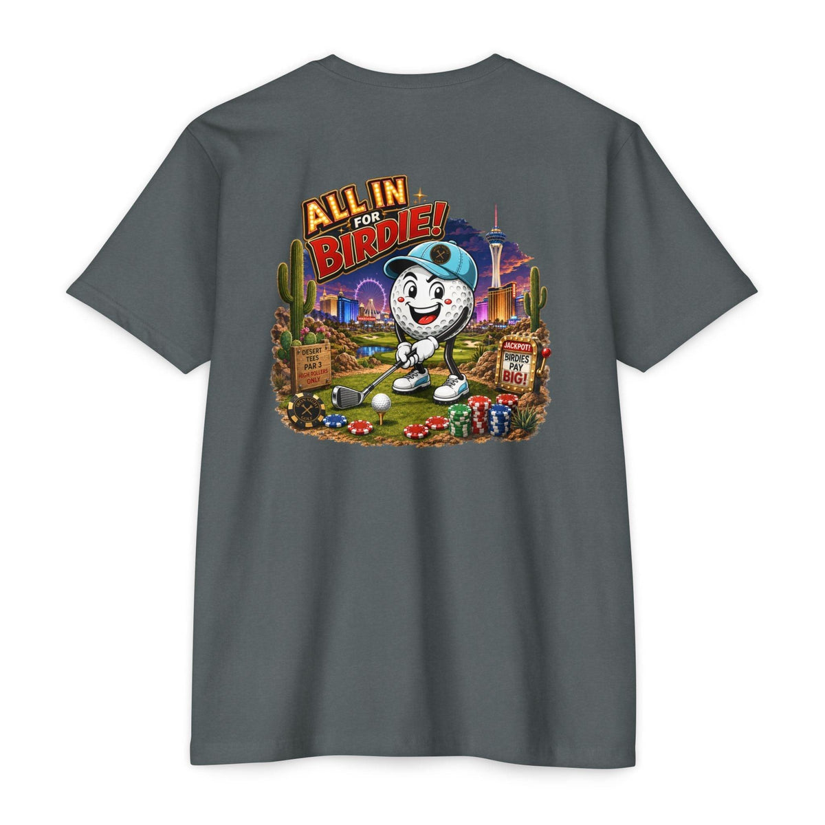 All In for Birdie Golf T-Shirt — Bogey Bob in las Vegas