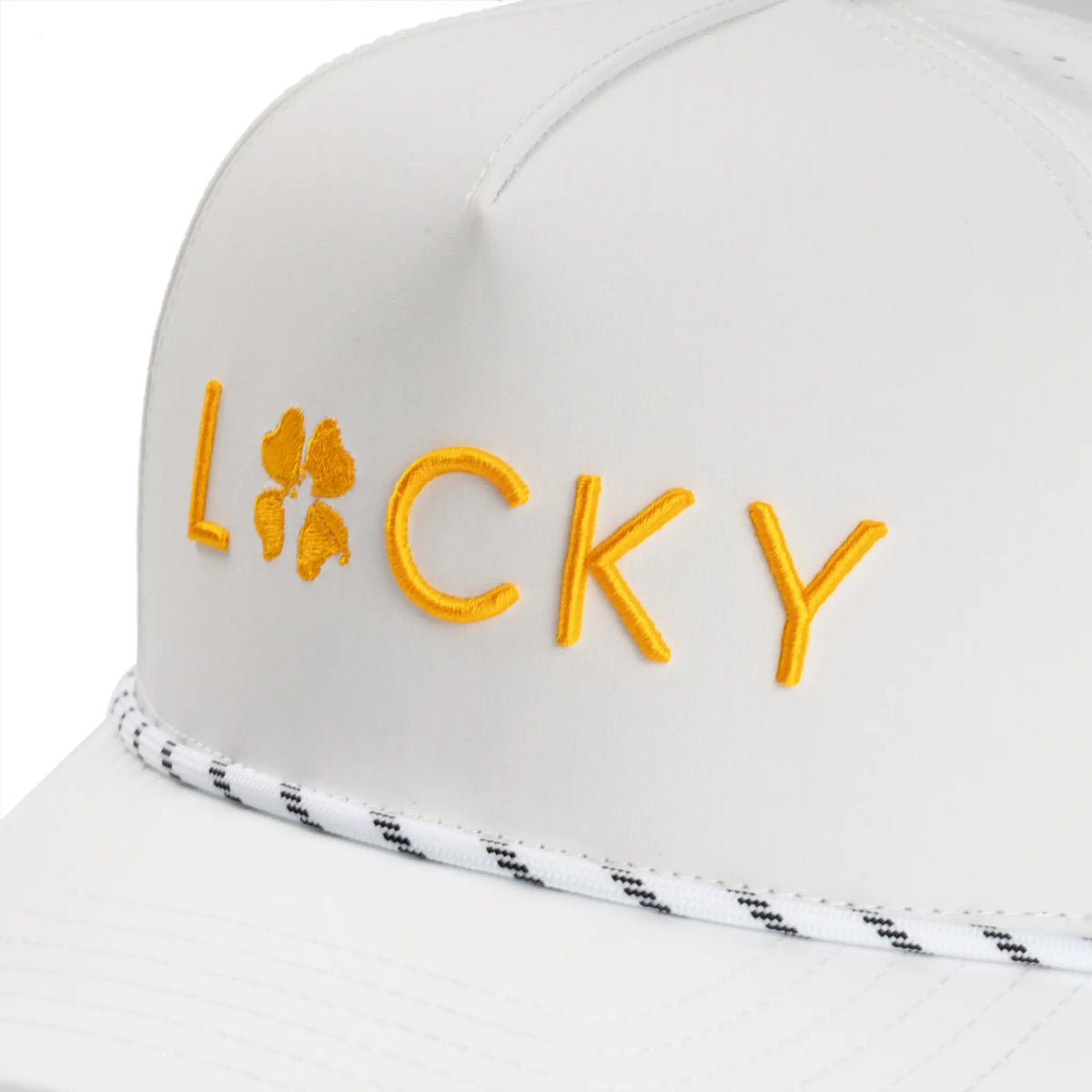 White & Gold Classic Hat