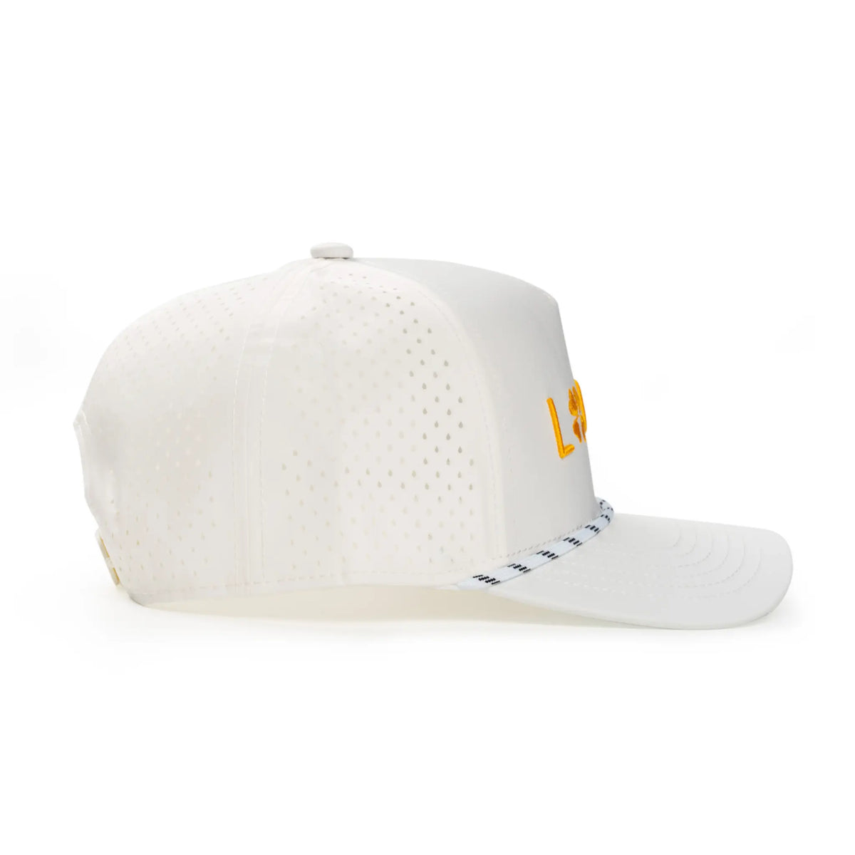 White & Gold Classic Hat