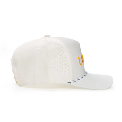 White & Gold Classic Hat