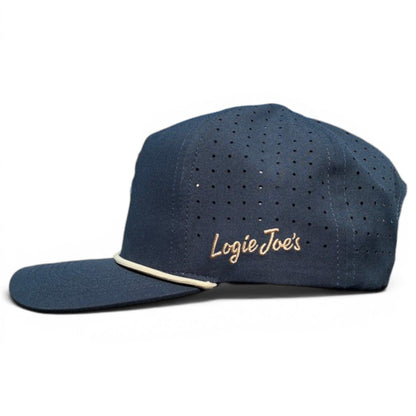 Parrot Patrol Golf Hat | Snapback Cap | Built-in Magnetic Ball Marker Holder + Marker Included | Adjustable Navy Parrot