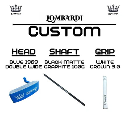 Lombardi Golf Custom Blue 1969 Double Wide Blade Golf Putter - GOLF LEAGUE