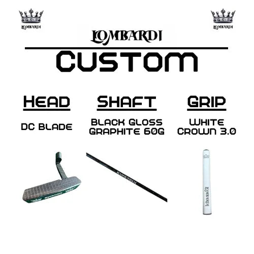 Lombardi Golf Custom Silver DC Blade Golf Putter - GOLF LEAGUE