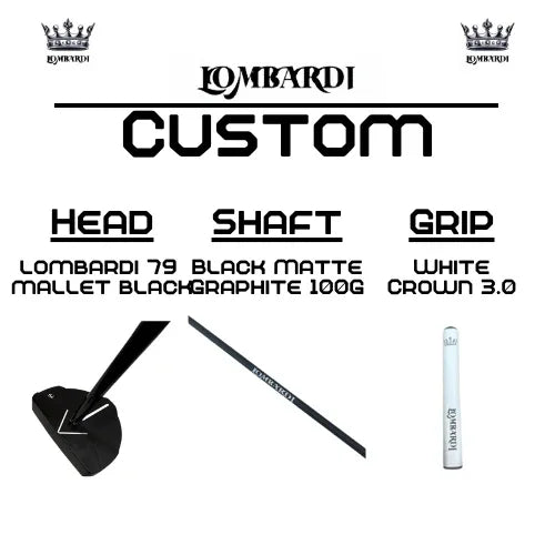 Lombardi Golf Custom Black 79 Mallet Golf Putter - GOLF LEAGUE