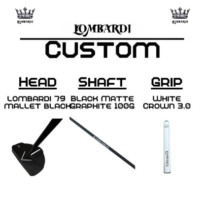 Lombardi Golf Custom Black 79 Mallet Golf Putter - GOLF LEAGUE