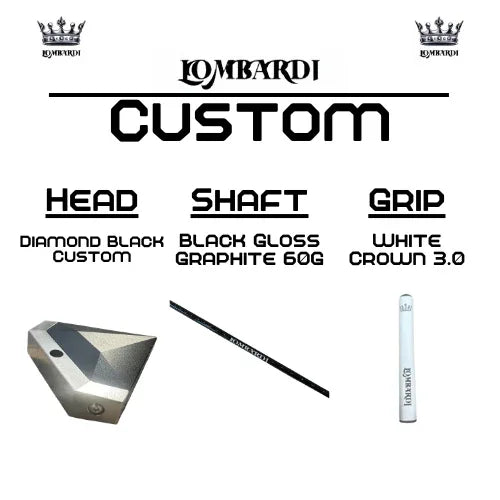 Lombardi Golf Custom Black Diamond Mallet Golf Putter - GOLF LEAGUE