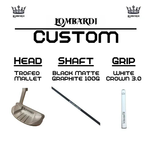 Lombardi Golf Custom Silver Trofeo Mallet Golf Putter - GOLF LEAGUE