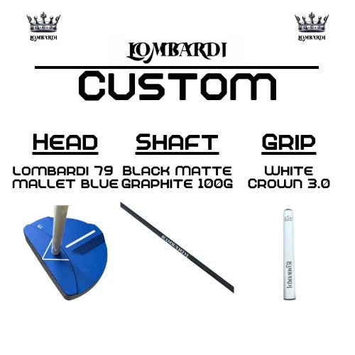 Lombardi Golf Custom Blue 79 Mallet Golf Putter - GOLF LEAGUE