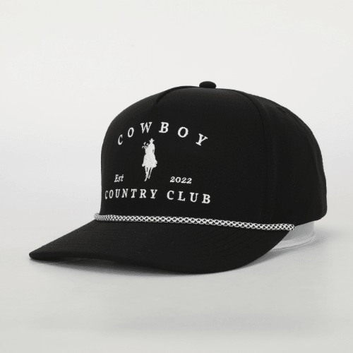 Horse Roped Hat Black