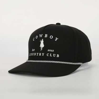 Horse Roped Hat Black