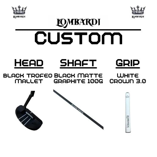 Lombardi Golf Custom Black Trofeo Mallet Golf Putter - GOLF LEAGUE