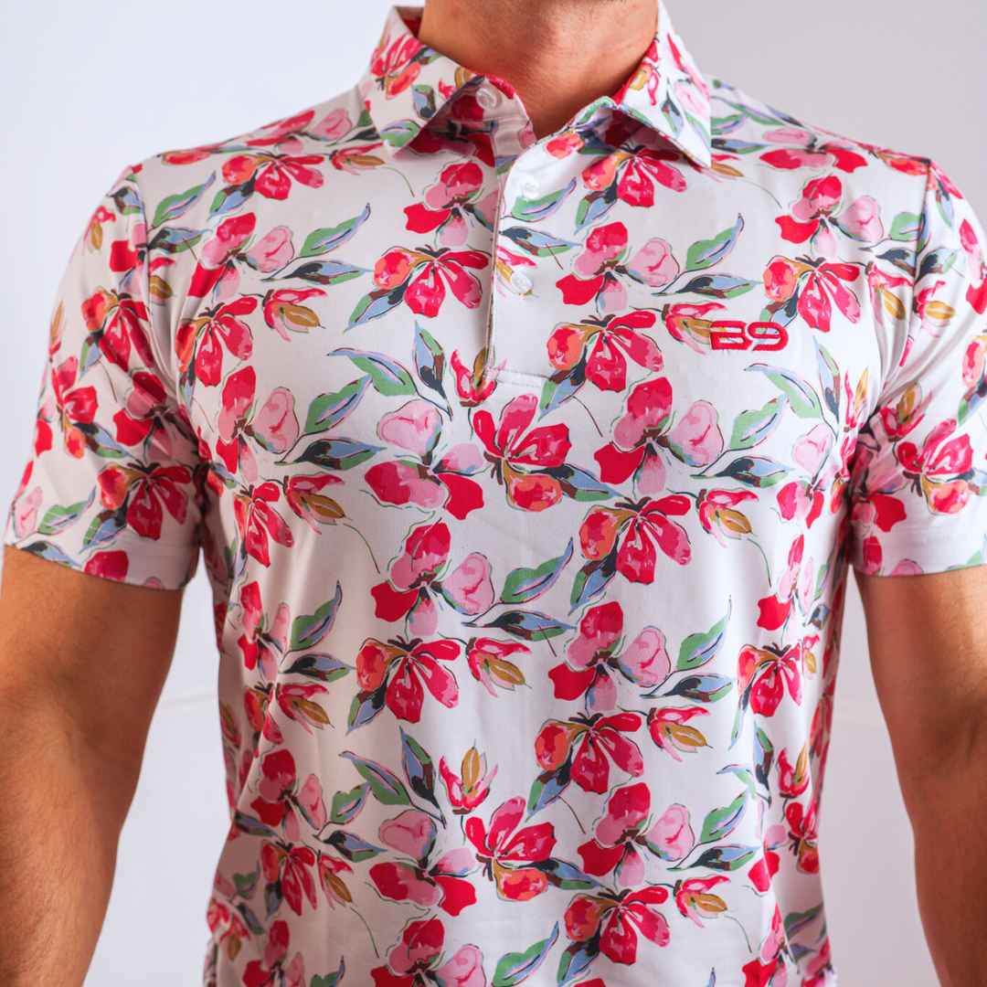 Cherry Blossom Performance Polo