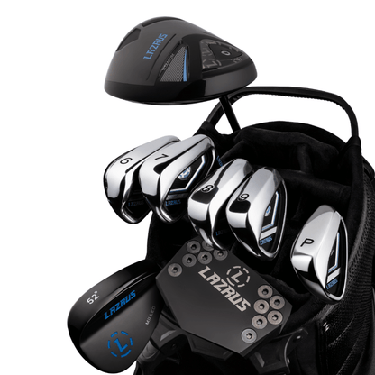 Lazrus Golf 8 pc Set - LAZ2 Driver, 6-PW Irons, 52° Wedge, Putter