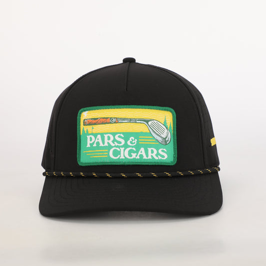 Pars & Cigars Rope Patch Golf Hat
