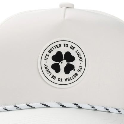 White It's Better To Be Lucky Hat