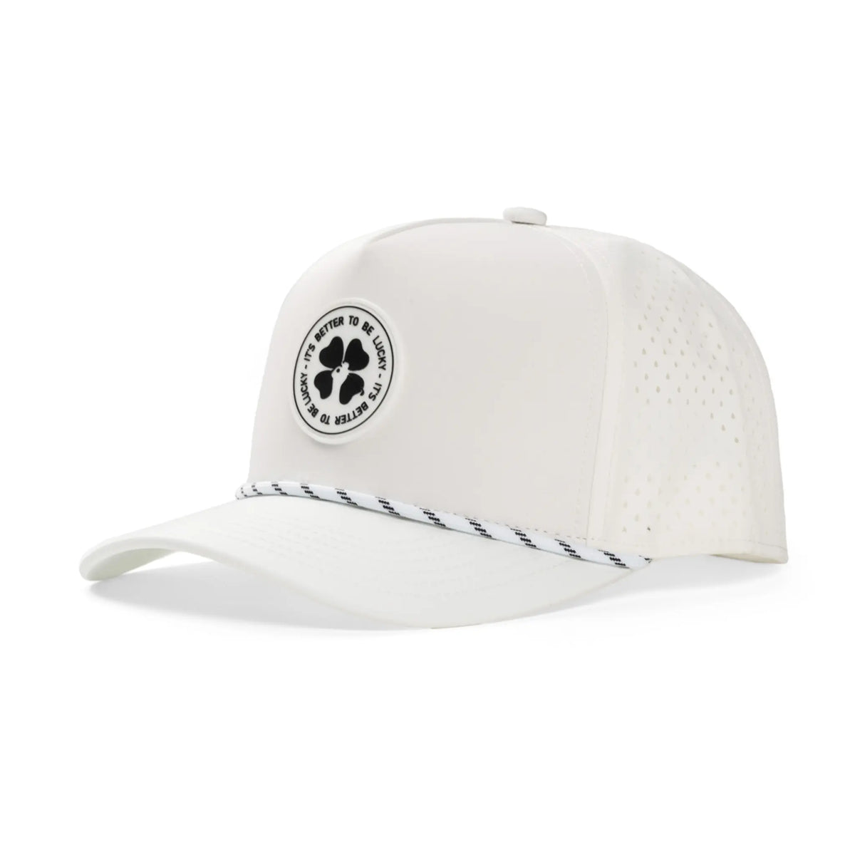 White It's Better To Be Lucky Hat