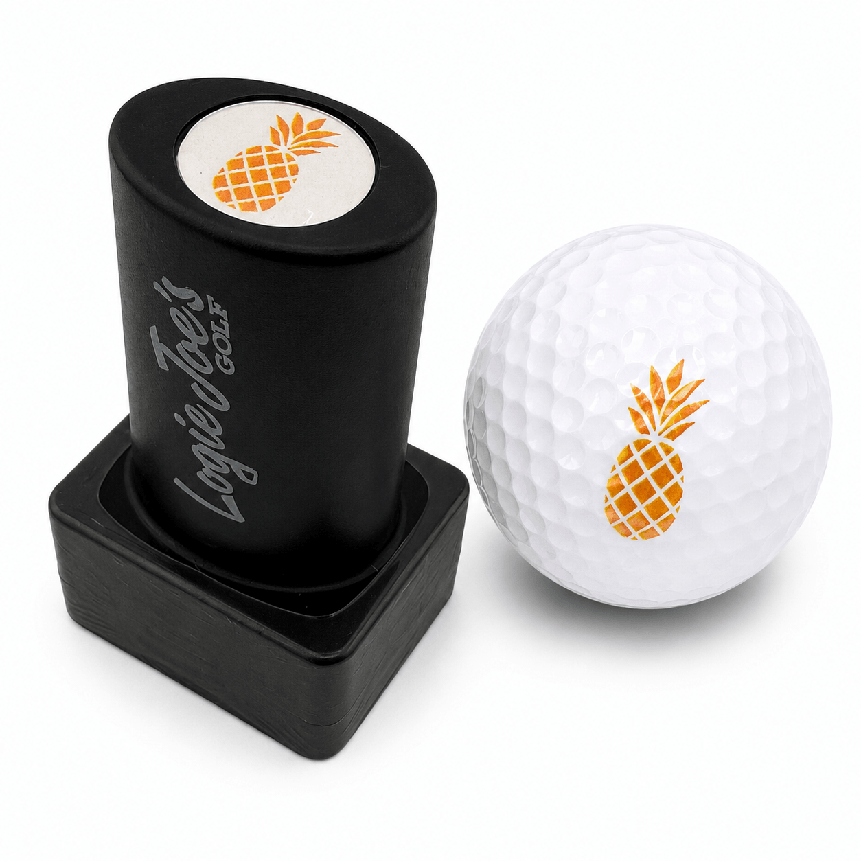 Pineapple Golf Ball Stamp | Quick-Dry Ink Stamper | Easy Ball Identification | Fun Golf Gift