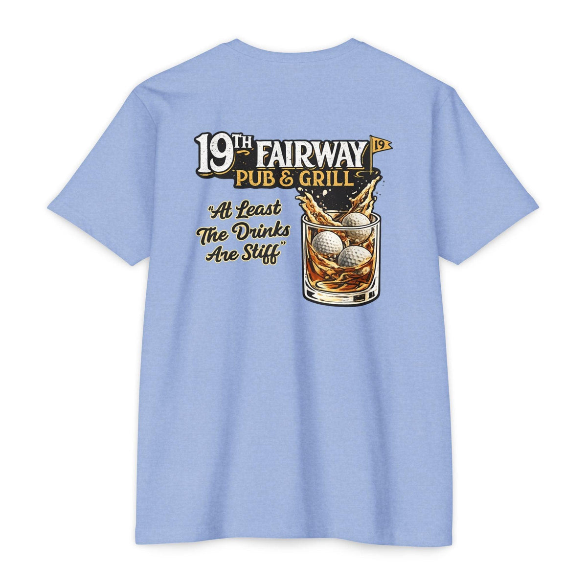 Golf Pub T-Shirt — “19th Fairway Pub & Grill” Vintage Golf Whiskey Tee